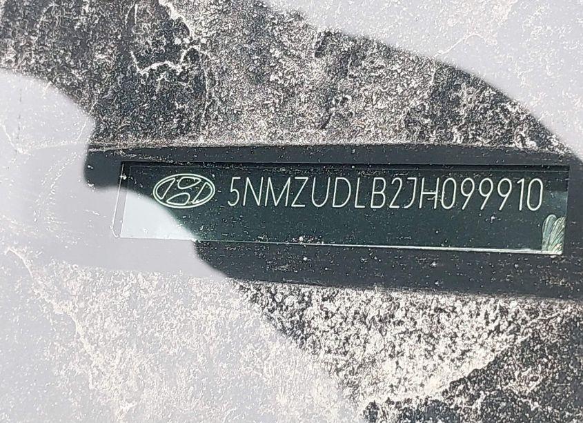 Photo 9 of 2018 Hyundai Santa FE SPORT 2.4L (VIN 5NMZUDLB2JH099910)