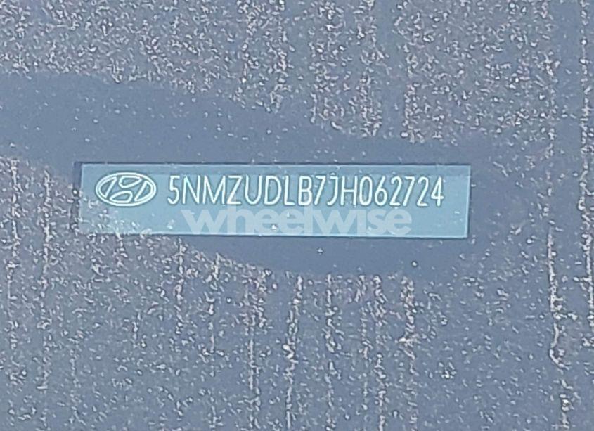 Photo 9 of 2018 Hyundai Santa FE SPORT 2.4L (VIN 5NMZUDLB7JH062724)