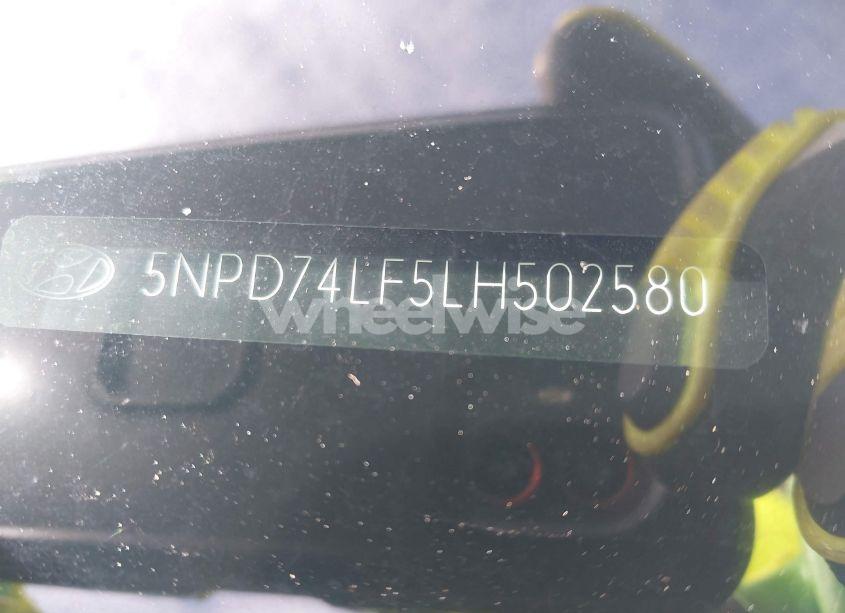 Photo 9 of 2020 Hyundai Elantra SE (VIN 5NPD74LF5LH502580)