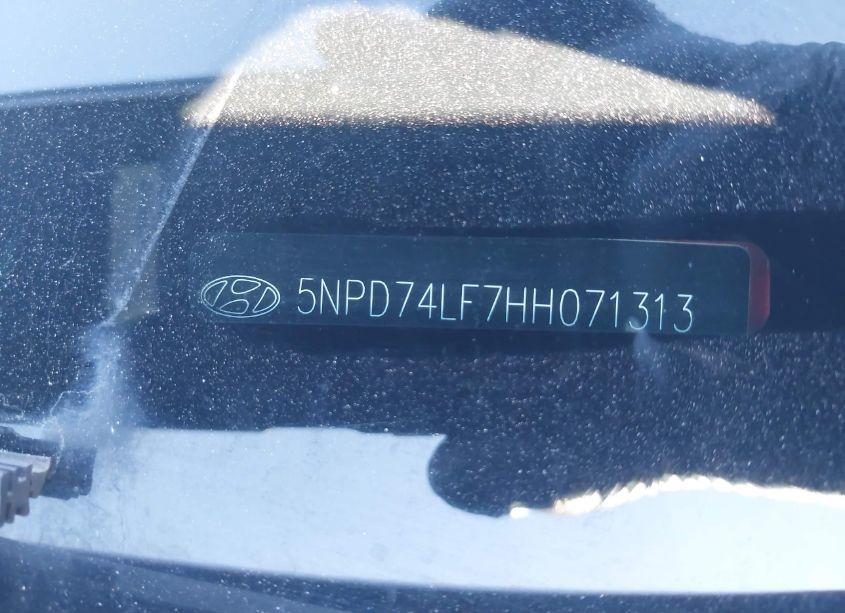 Photo 9 of 2017 Hyundai Elantra SE (VIN 5NPD74LF7HH071313)