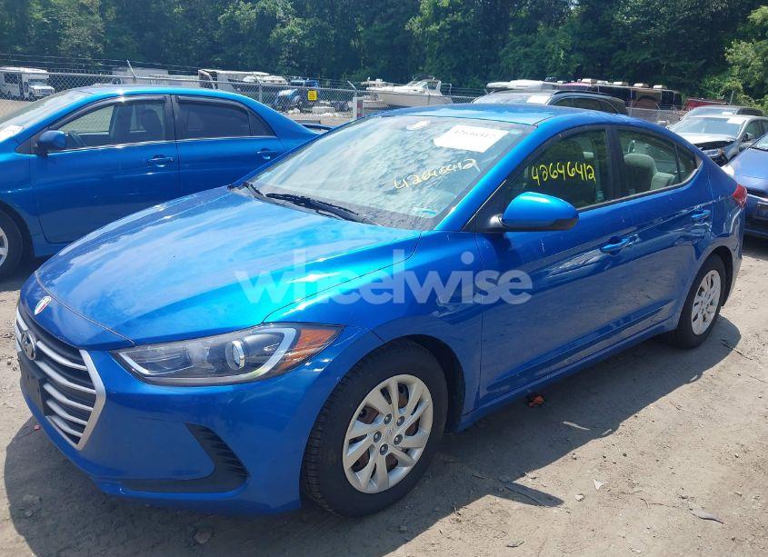 Photo 2 of 2017 Hyundai Elantra SE (VIN 5NPD74LF7HH195372)