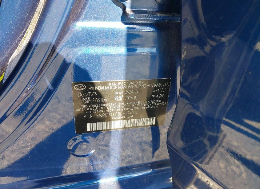 Photo 9 of 2020 Hyundai Elantra SE (VIN 5NPD74LF8LH574101)