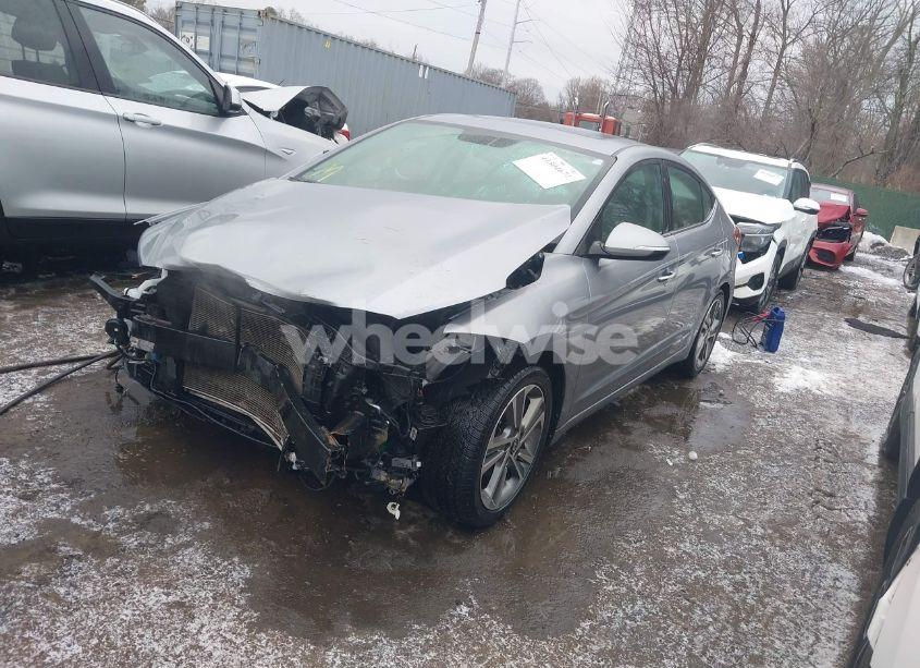 Photo 2 of 2017 Hyundai Elantra LIMITED (VIN 5NPD84LF0HH069898)