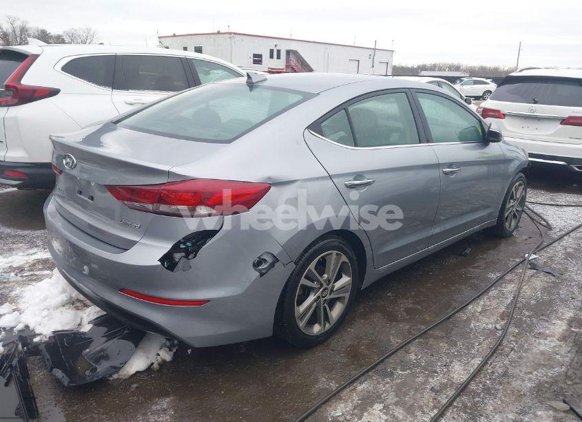 Photo 4 of 2017 Hyundai Elantra LIMITED (VIN 5NPD84LF0HH069898)