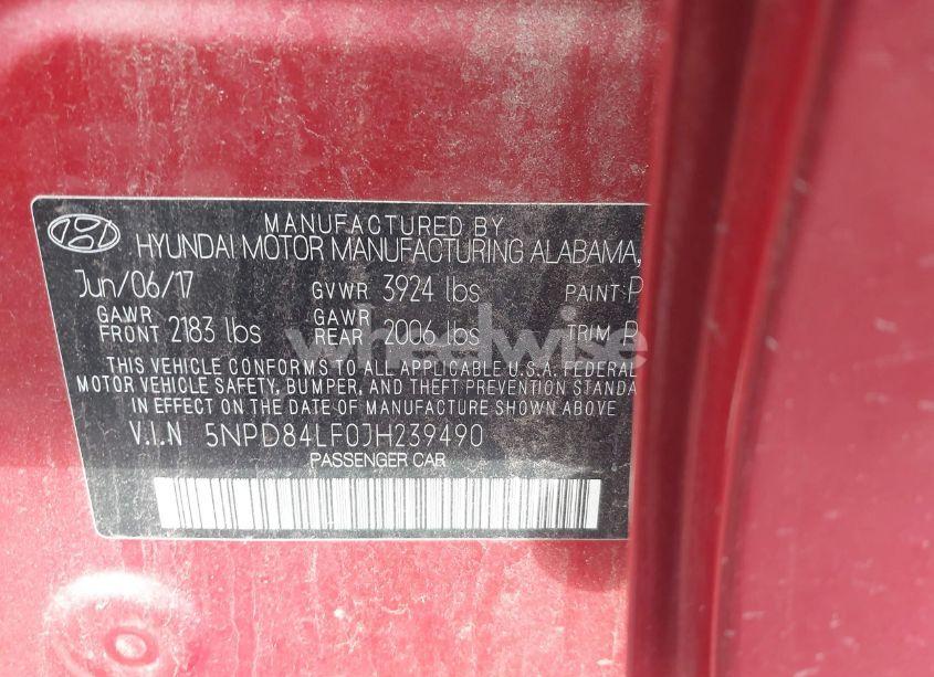 Photo 9 of 2018 Hyundai Elantra SEL (VIN 5NPD84LF0JH239490)