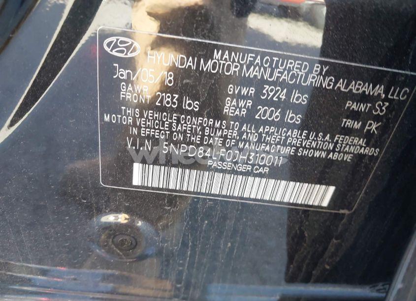 Photo 9 of 2018 Hyundai Elantra SEL (VIN 5NPD84LF0JH310011)