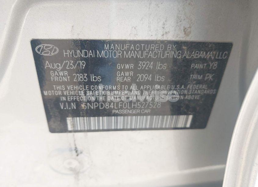 Photo 9 of 2020 Hyundai Elantra SEL (VIN 5NPD84LF0LH527528)