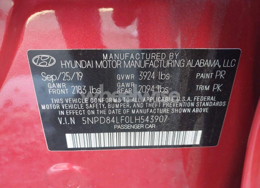 Photo 9 of 2020 Hyundai Elantra VALUE EDITION (VIN 5NPD84LF0LH543907)