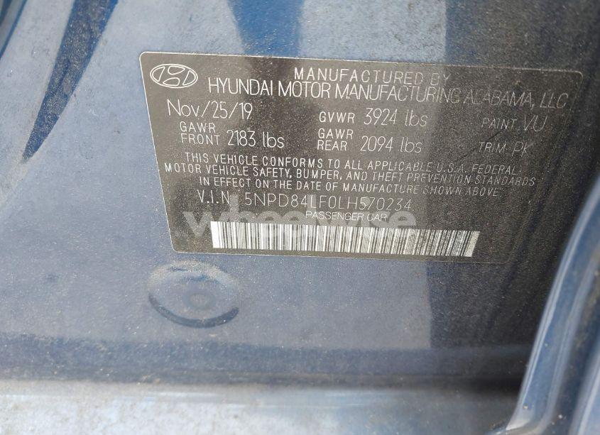 Photo 9 of 2020 Hyundai Elantra SEL (VIN 5NPD84LF0LH570234)