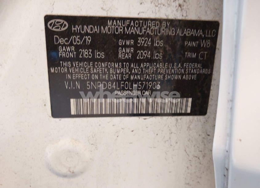 Photo 9 of 2020 Hyundai Elantra SEL (VIN 5NPD84LF0LH571903)