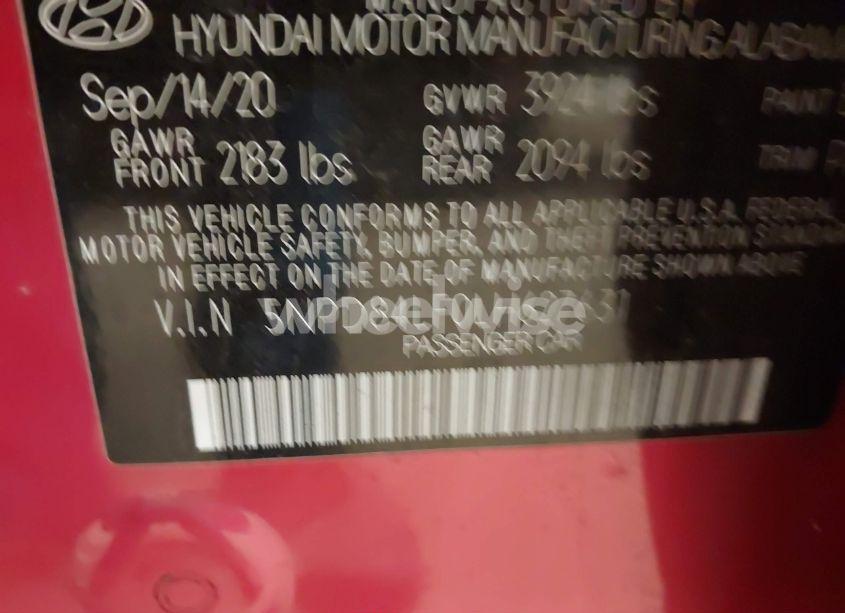 Photo 9 of 2020 Hyundai Elantra SEL (VIN 5NPD84LF0LH627631)