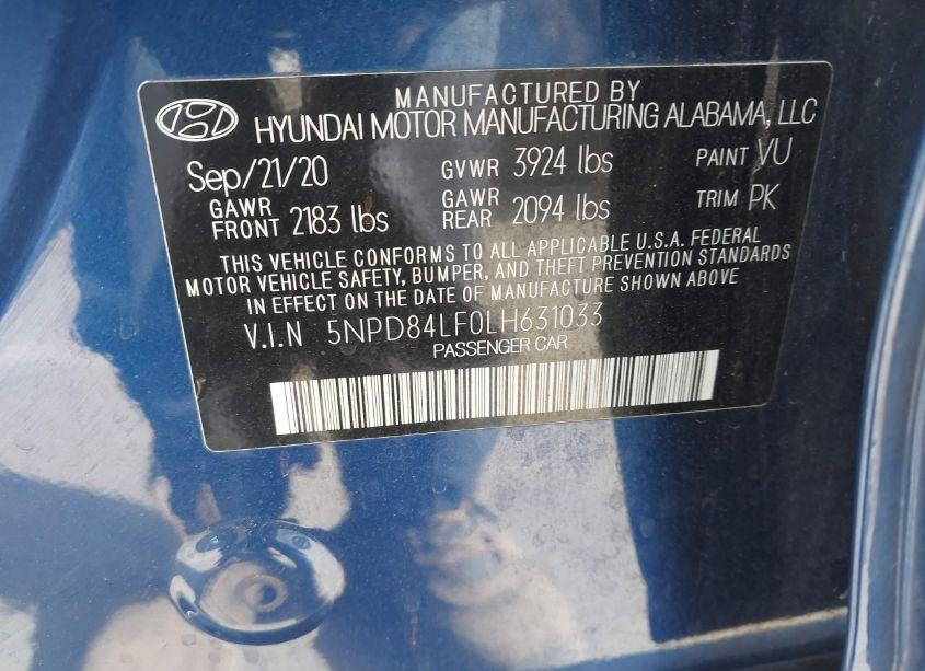 Photo 9 of 2020 Hyundai Elantra SEL (VIN 5NPD84LF0LH631033)