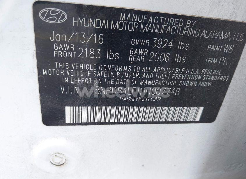 Photo 9 of 2017 Hyundai Elantra SE (VIN 5NPD84LF1HH007748)