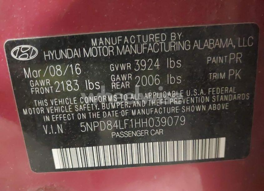 Photo 9 of 2017 Hyundai Elantra SE (VIN 5NPD84LF1HH039079)