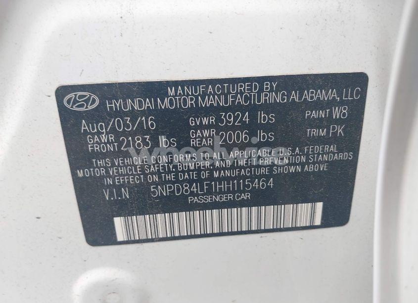 Photo 9 of 2017 Hyundai Elantra SE (VIN 5NPD84LF1HH115464)