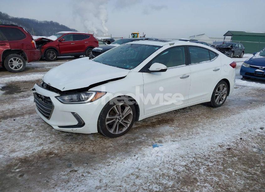 Photo 2 of 2017 Hyundai Elantra LIMITED (VIN 5NPD84LF1HH186390)