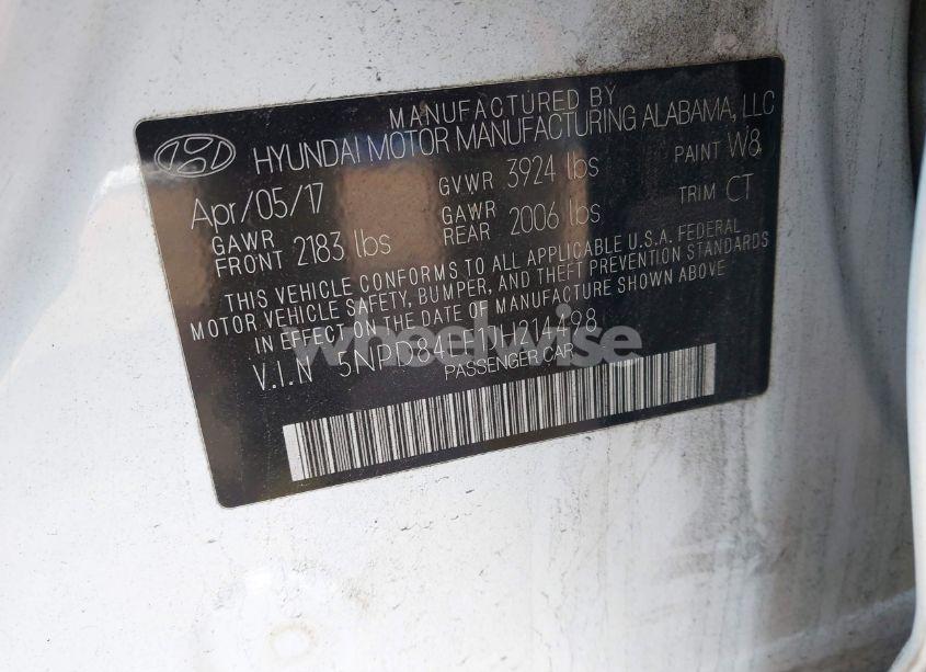 Photo 9 of 2018 Hyundai Elantra VALUE EDITION (VIN 5NPD84LF1JH214498)