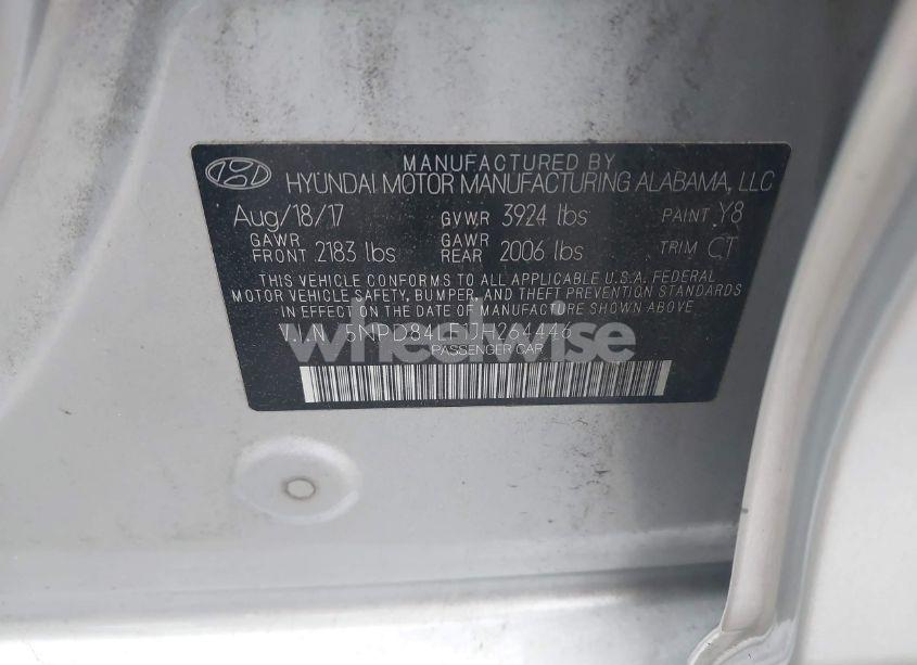 Photo 9 of 2018 Hyundai Elantra VALUE EDITION (VIN 5NPD84LF1JH264446)