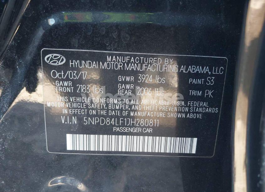 Photo 9 of 2018 Hyundai Elantra SEL (VIN 5NPD84LF1JH280811)