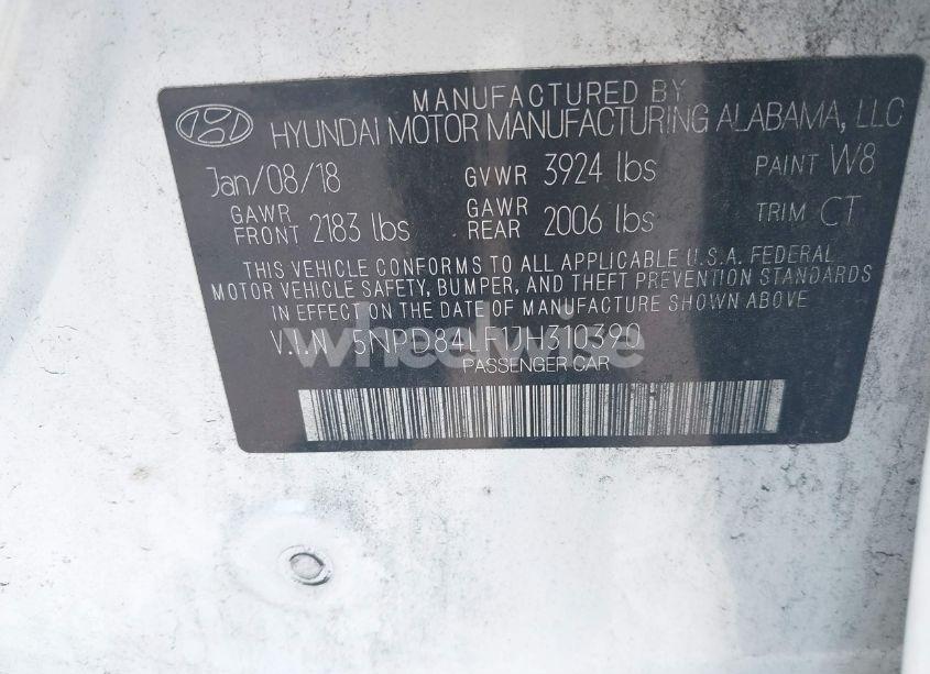 Photo 9 of 2018 Hyundai Elantra SEL (VIN 5NPD84LF1JH310390)