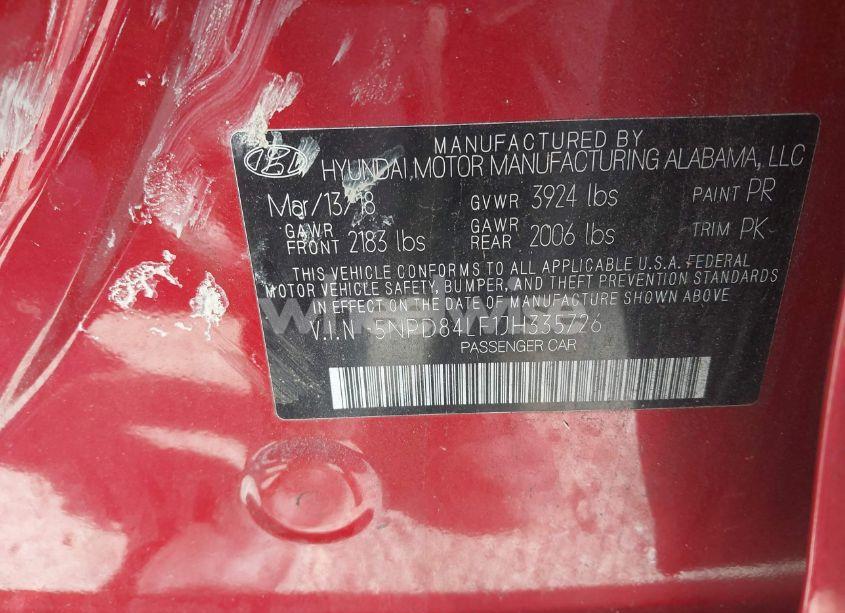 Photo 9 of 2018 Hyundai Elantra VALUE EDITION (VIN 5NPD84LF1JH335726)