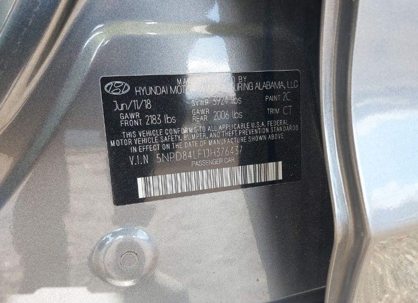 Photo 9 of 2018 Hyundai Elantra SEL (VIN 5NPD84LF1JH376437)