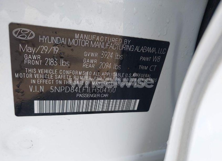 Photo 9 of 2020 Hyundai Elantra SEL (VIN 5NPD84LF1LH504100)