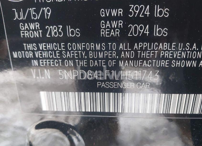 Photo 9 of 2020 Hyundai Elantra SEL (VIN 5NPD84LF1LH511743)