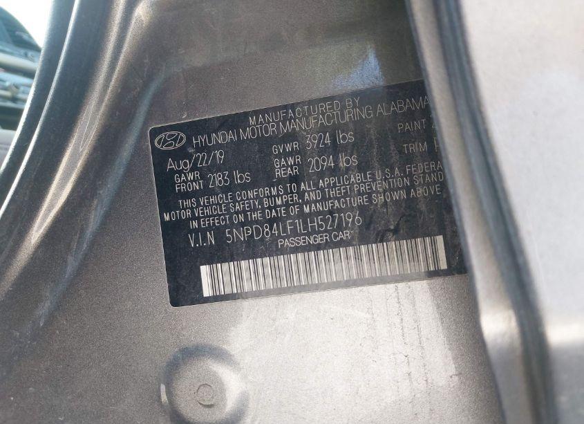 Photo 9 of 2020 Hyundai Elantra SEL (VIN 5NPD84LF1LH527196)