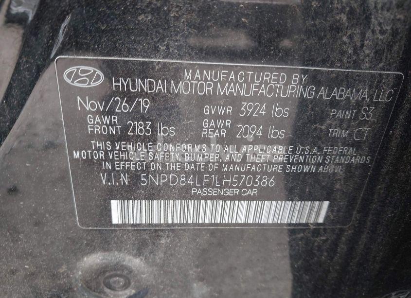Photo 9 of 2020 Hyundai Elantra SEL (VIN 5NPD84LF1LH570386)