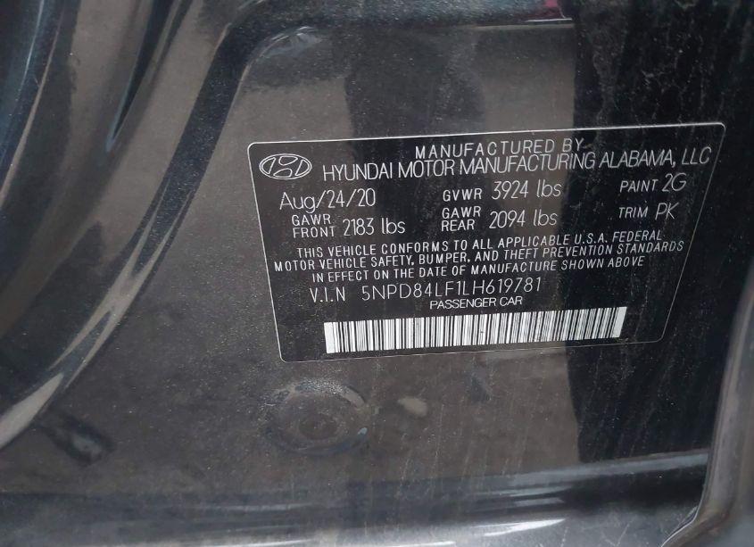 Photo 9 of 2020 Hyundai Elantra VALUE EDITION (VIN 5NPD84LF1LH619781)