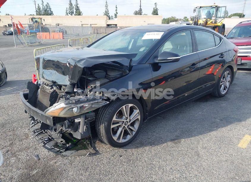 Photo 2 of 2018 Hyundai Elantra LIMITED (VIN 5NPD84LF2JH298427)