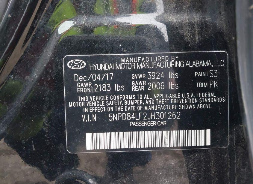 Photo 9 of 2018 Hyundai Elantra SEL (VIN 5NPD84LF2JH301262)