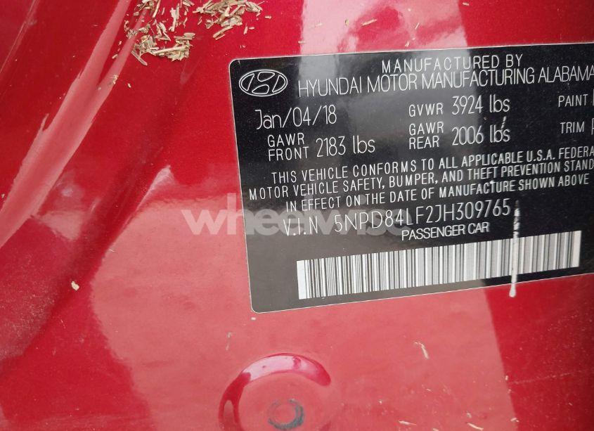 Photo 9 of 2018 Hyundai Elantra SEL (VIN 5NPD84LF2JH309765)
