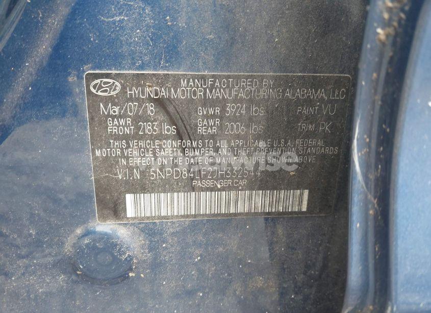 Photo 9 of 2018 Hyundai Elantra SEL (VIN 5NPD84LF2JH332544)