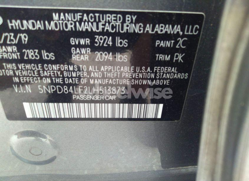 Photo 9 of 2020 Hyundai Elantra SEL (VIN 5NPD84LF2LH513873)