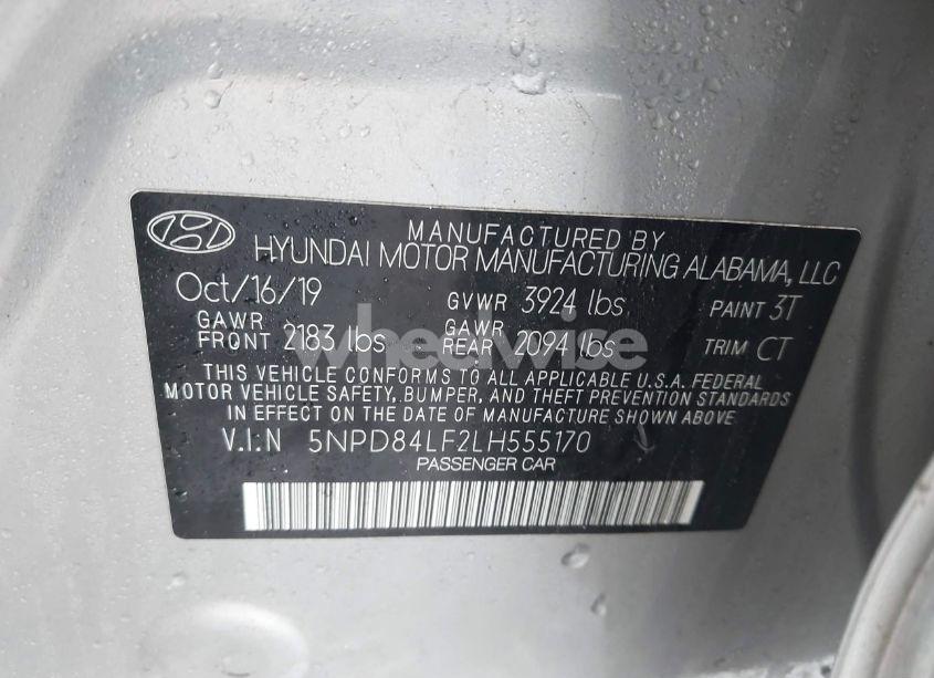 Photo 9 of 2020 Hyundai Elantra SEL (VIN 5NPD84LF2LH555170)