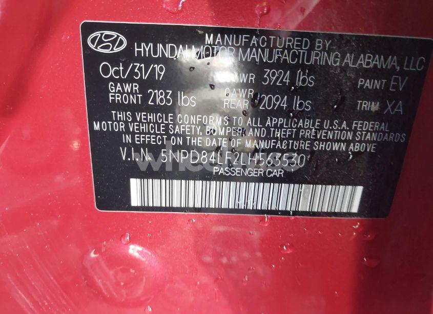 Photo 9 of 2020 Hyundai Elantra SEL (VIN 5NPD84LF2LH563530)