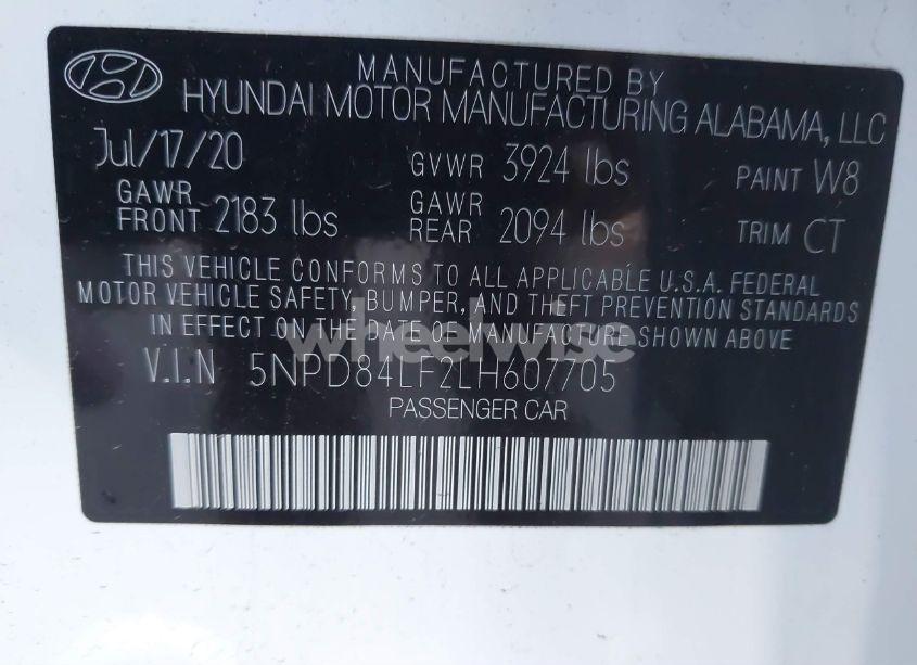 Photo 9 of 2020 Hyundai Elantra VALUE EDITION (VIN 5NPD84LF2LH607705)