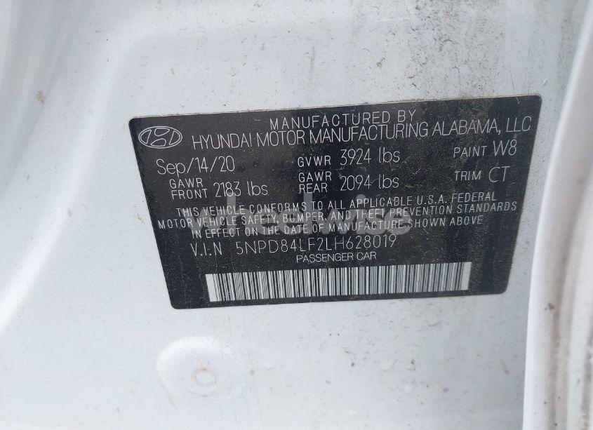Photo 8 of 2020 Hyundai Elantra SEL (VIN 5NPD84LF2LH628019)