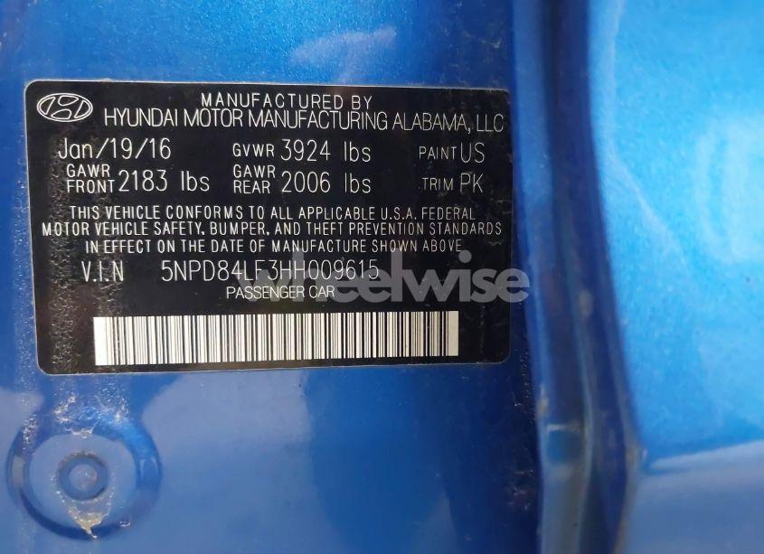 Photo 9 of 2017 Hyundai Elantra SE (VIN 5NPD84LF3HH009615)