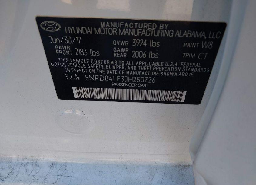 Photo 9 of 2018 Hyundai Elantra SEL (VIN 5NPD84LF3JH250726)