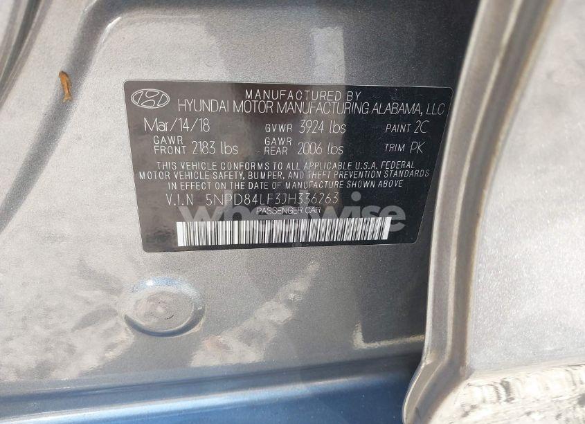 Photo 9 of 2018 Hyundai Elantra SEL (VIN 5NPD84LF3JH336263)