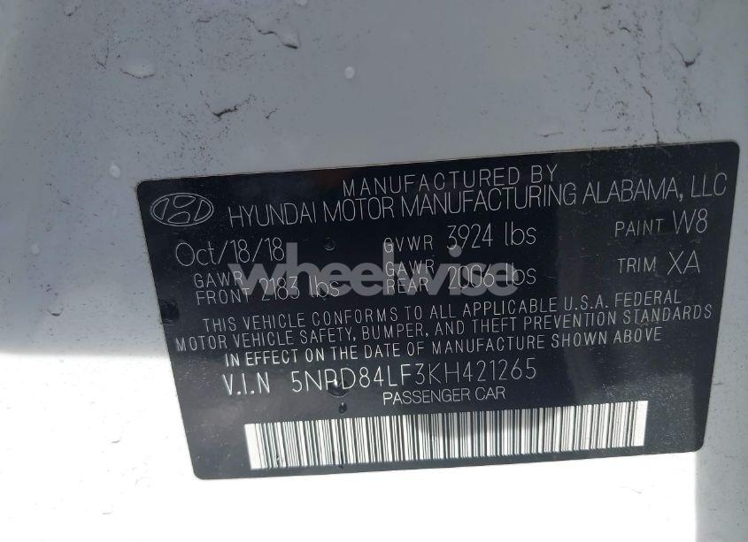 Photo 9 of 2019 Hyundai Elantra SEL (VIN 5NPD84LF3KH421265)