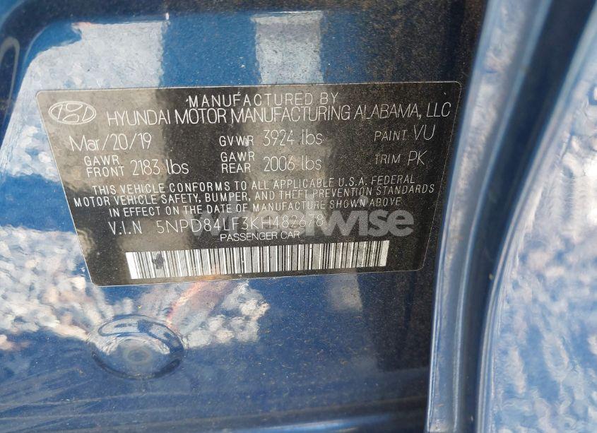 Photo 9 of 2019 Hyundai Elantra SEL (VIN 5NPD84LF3KH482678)