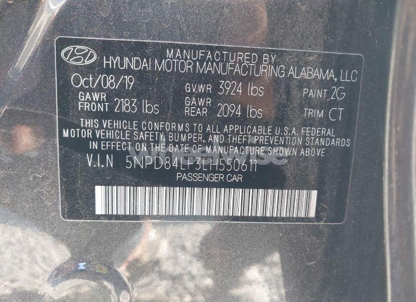 Photo 9 of 2020 Hyundai Elantra VALUE EDITION (VIN 5NPD84LF3LH550611)