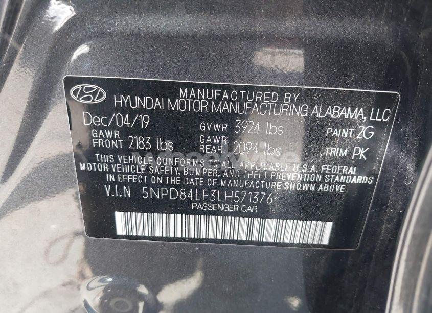 Photo 9 of 2020 Hyundai Elantra SEL (VIN 5NPD84LF3LH571376)