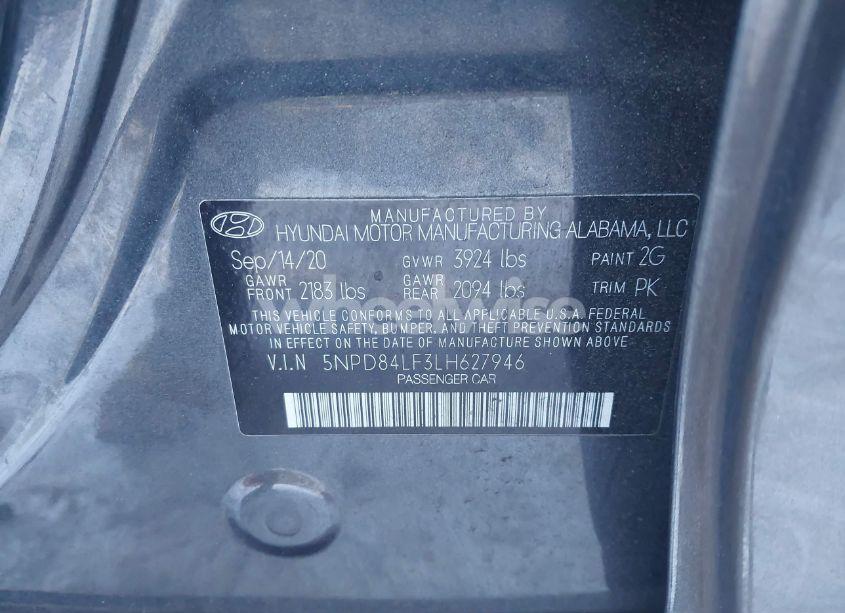 Photo 9 of 2020 Hyundai Elantra SEL (VIN 5NPD84LF3LH627946)