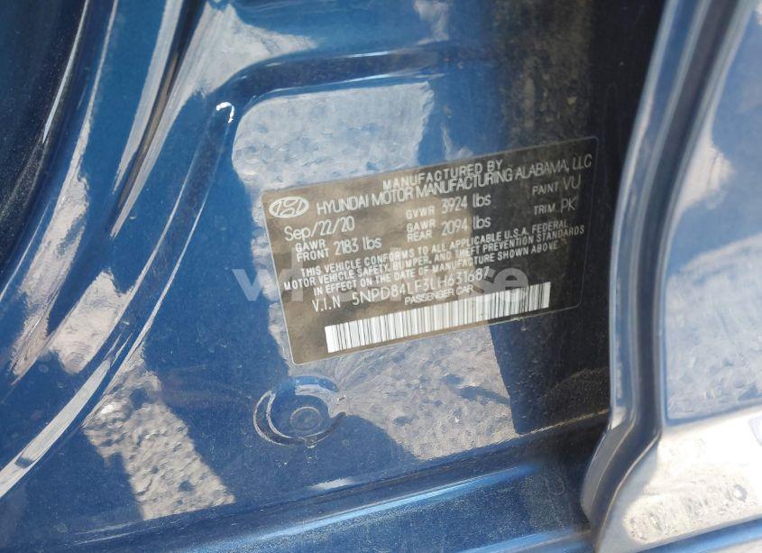 Photo 9 of 2020 Hyundai Elantra SEL (VIN 5NPD84LF3LH631687)