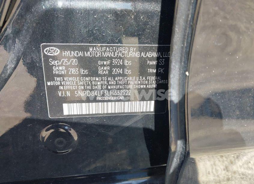 Photo 9 of 2020 Hyundai Elantra SEL (VIN 5NPD84LF3LH632922)